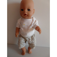 Shirt met lovely, broek met panterprintje en bijpassende boxer